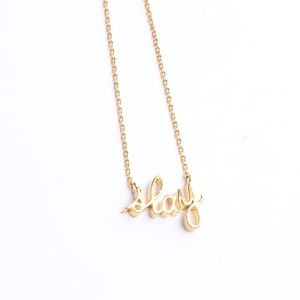 SLAY ALL DAY Gold Necklace
